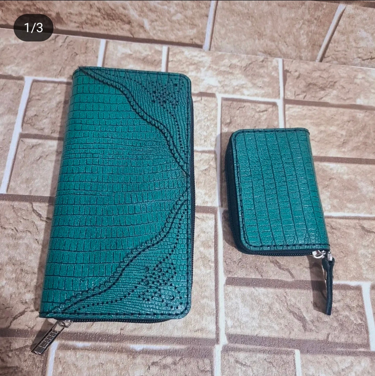 کیف پول دور زیپ زنانه مدل اسلیمی کپی