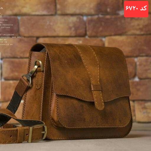 کیف دوشی زنانه چرم طبیعی و دستدوز کد۶۷۲۰
