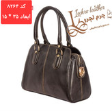 کیف دستی زنانه چرم طبیعی و دستدوز چرم لِچرو کد ۸۲۶۴